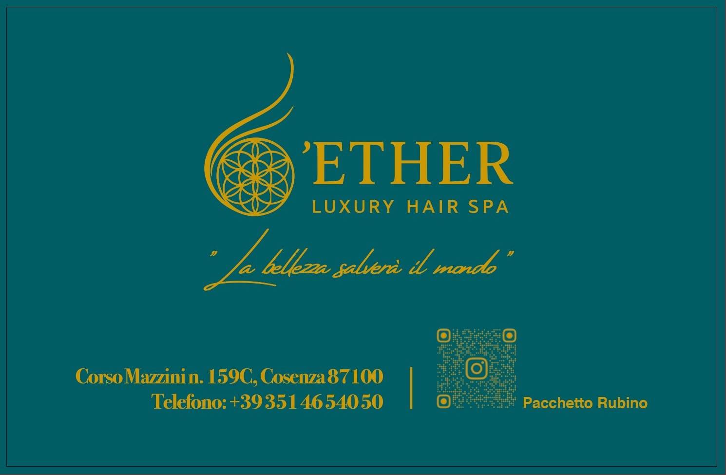 Gift Card Ether Luxury Hair Spa